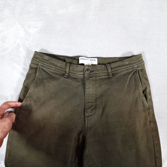 Shaping New Tomorrow Slim Fit Chino Pants Mens 32x32 (Fits 31x30) Green - Picture 2 of 9